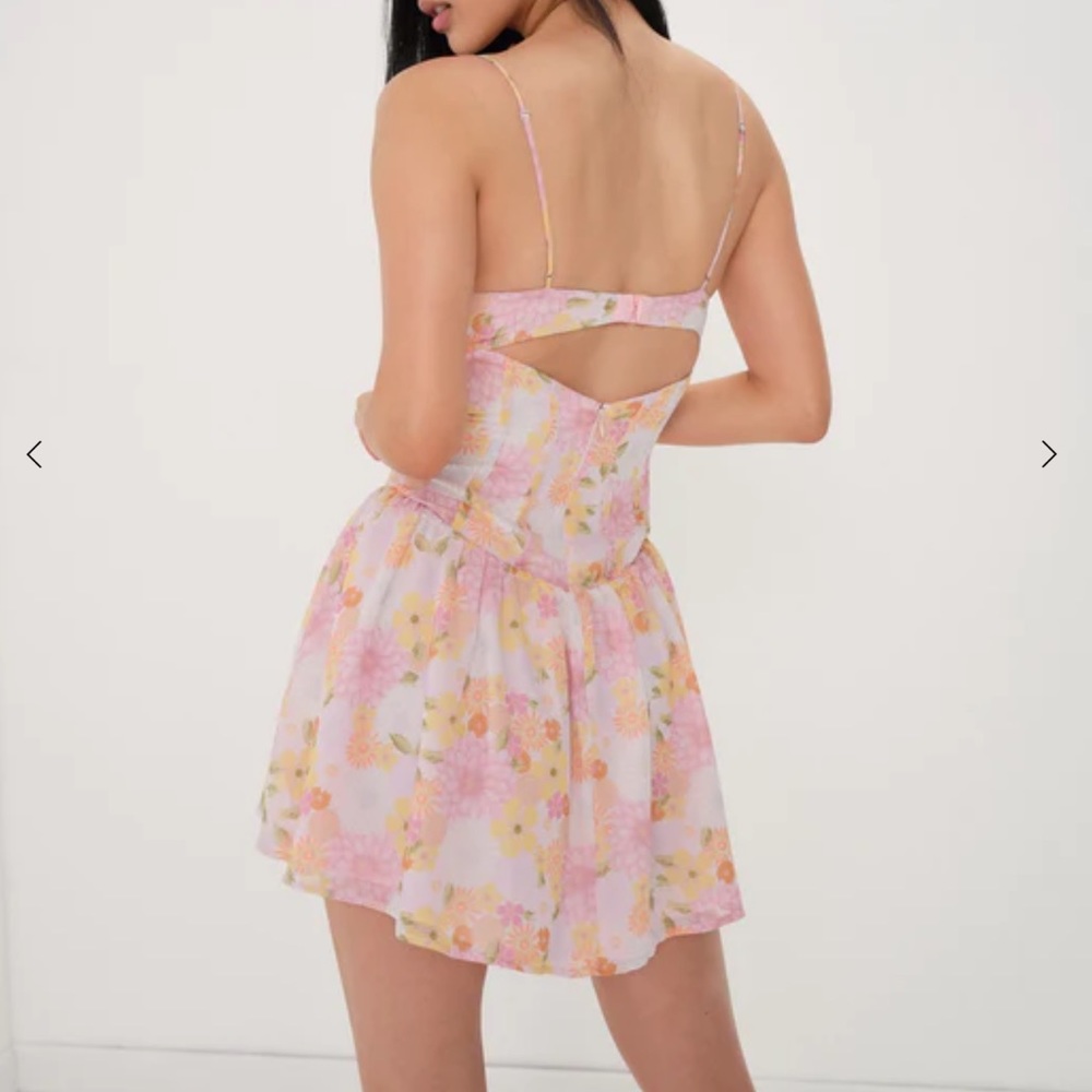 For Love & Lemons Carrie Mini Dress NWT - Picture 7 of 9